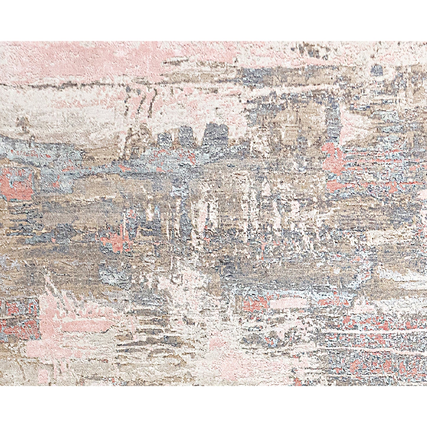 CANVAS ART W/ SILK J1041 GREY / PEACH