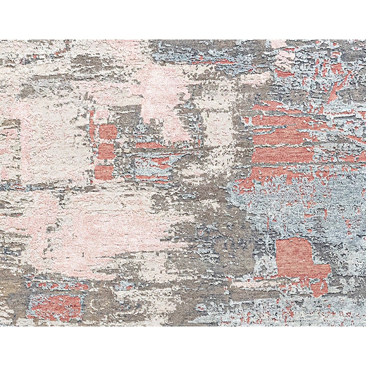 CANVAS ART W/ SILK J1041 GREY / PEACH