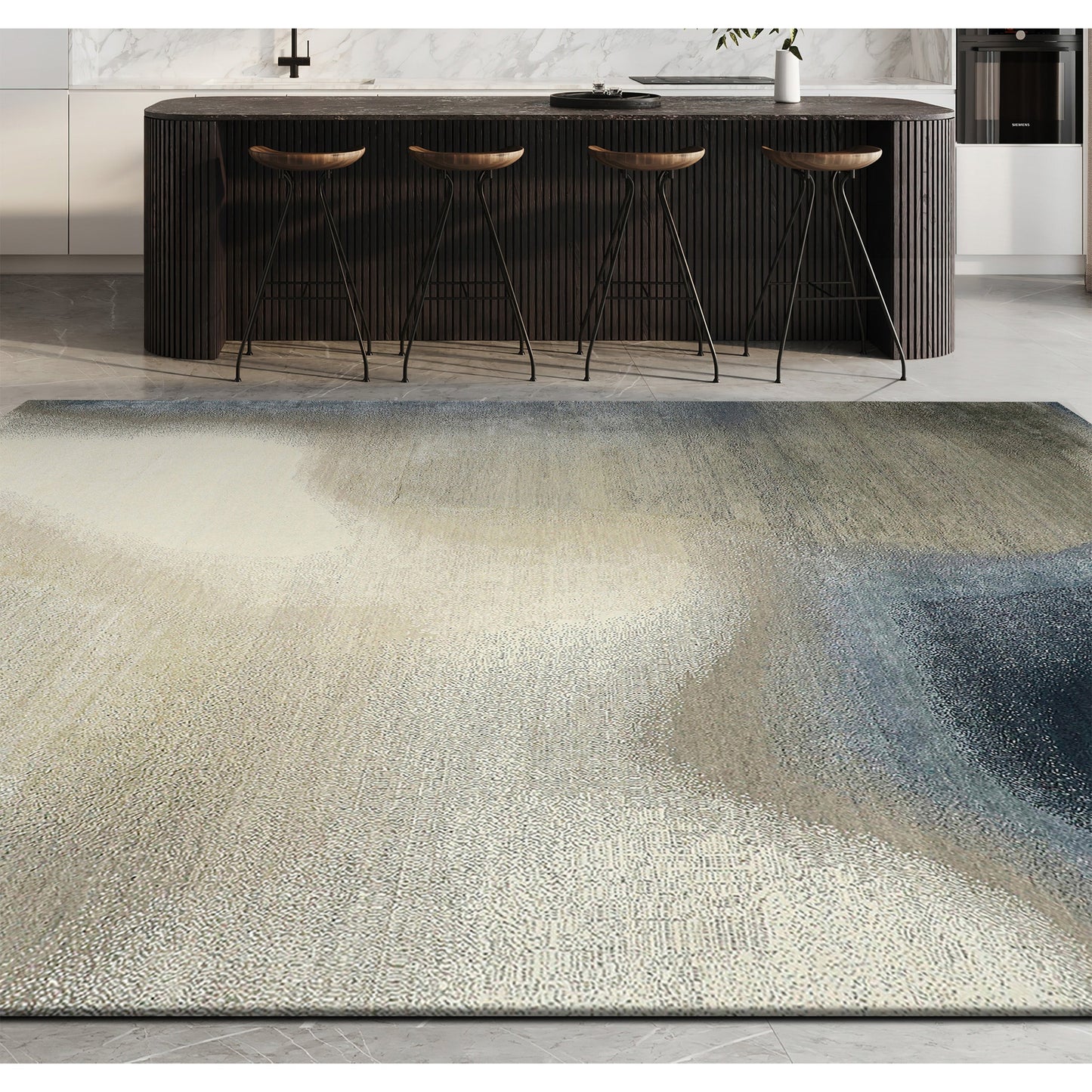 CANVAS ART W/ SILK J1051 BEIGE / GREY