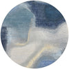 CANVAS ART W/ SILK J1051 SILVER / BLUE