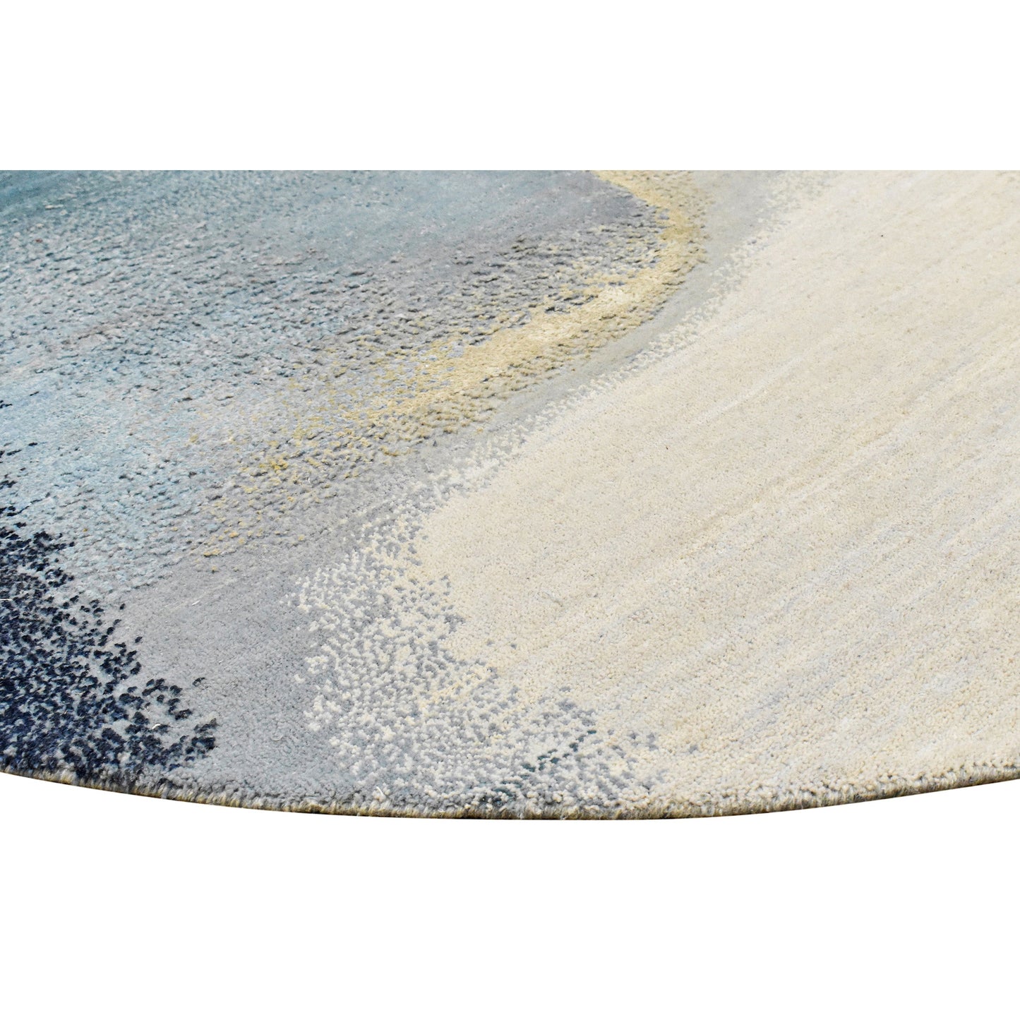 CANVAS ART W/ SILK J1051 SILVER / BLUE
