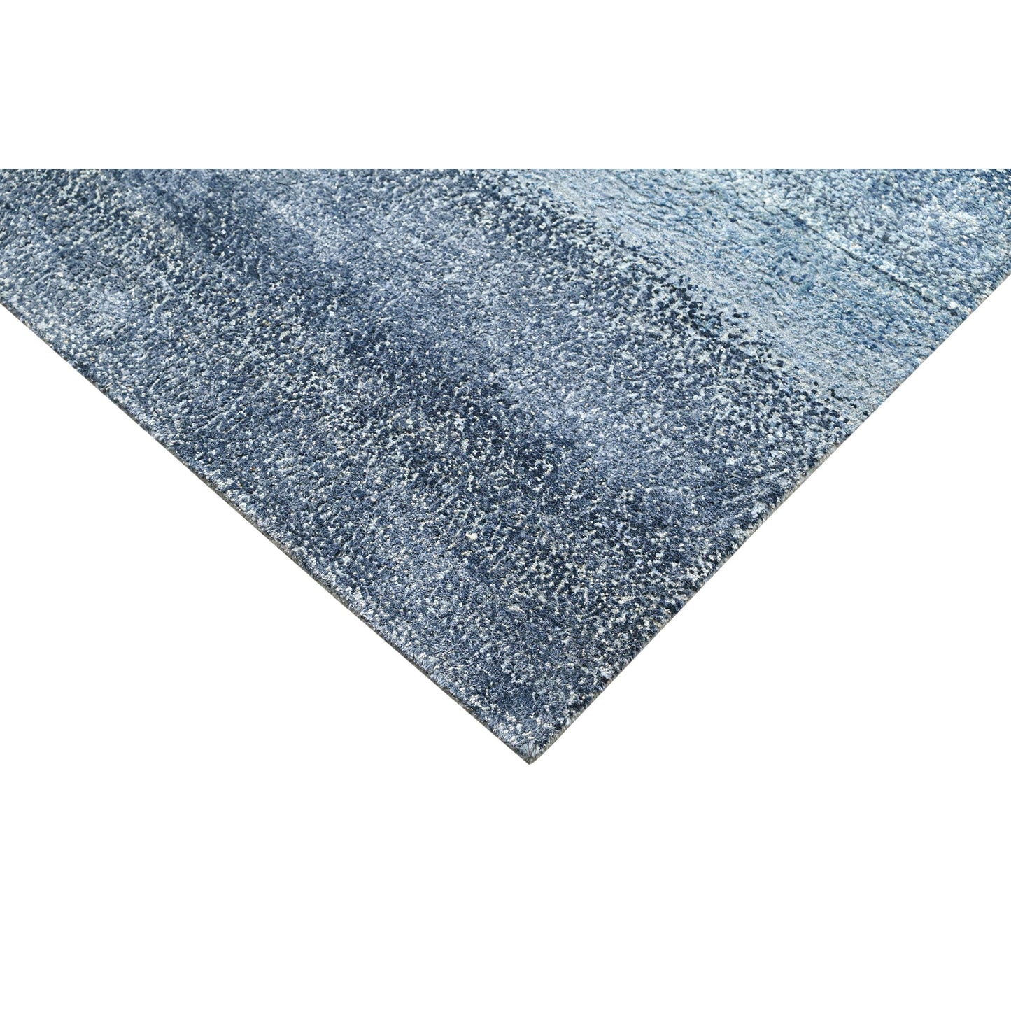 CANVAS ART W/ SILK J1051 SILVER / BLUE