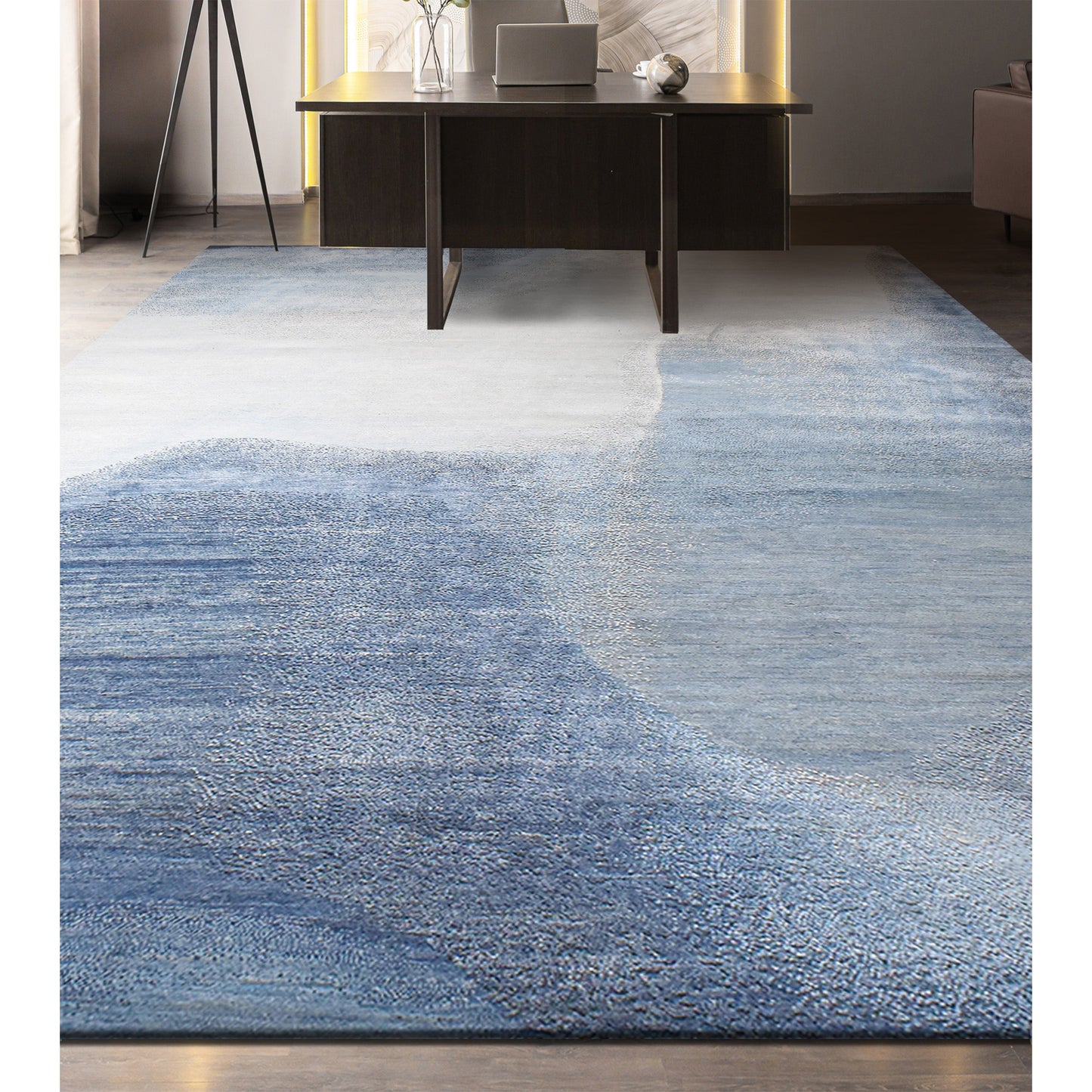 CANVAS ART W/ SILK J1051 SILVER / MULTI