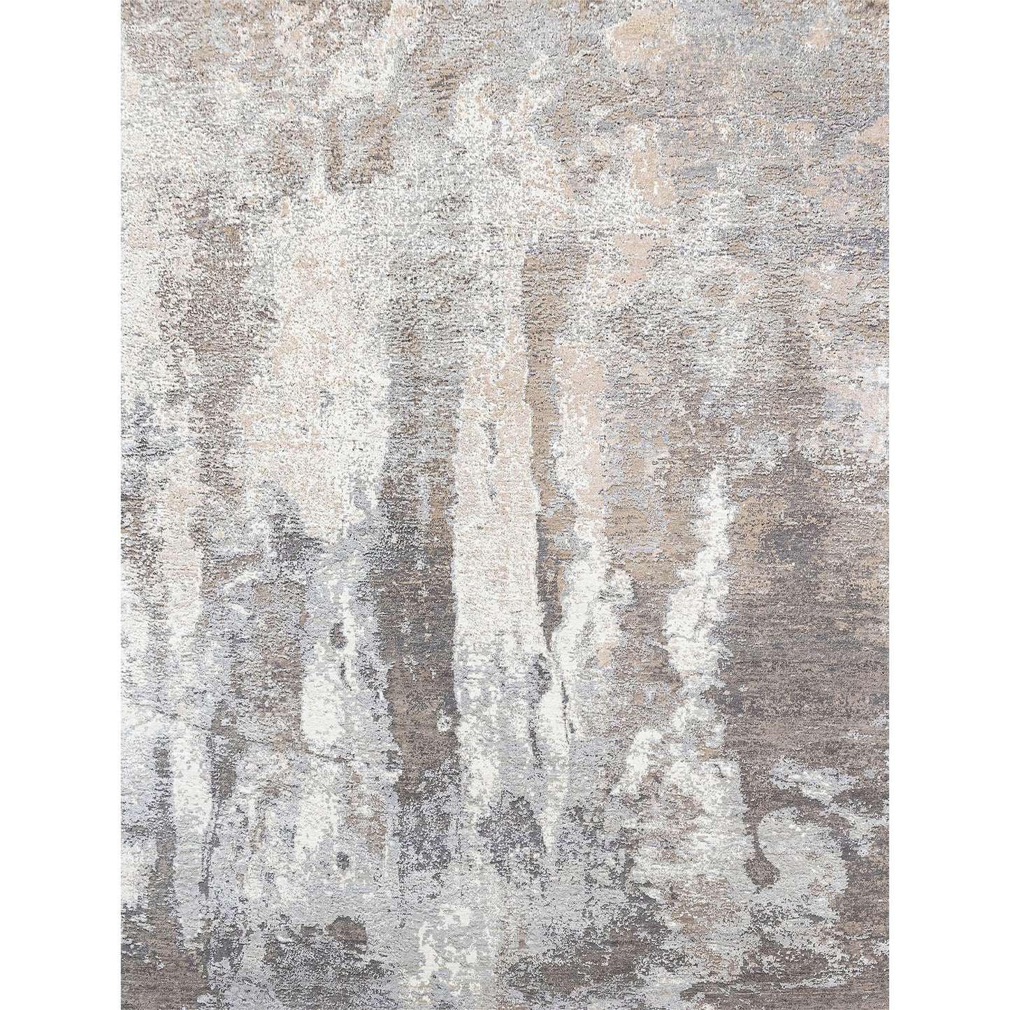 CANVAS ART W/ SILK J1053 BEIGE / GREY