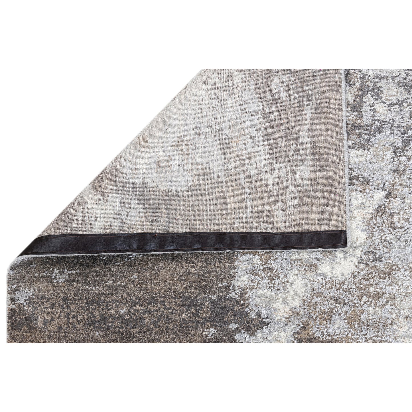CANVAS ART W/ SILK J1053 BEIGE / GREY
