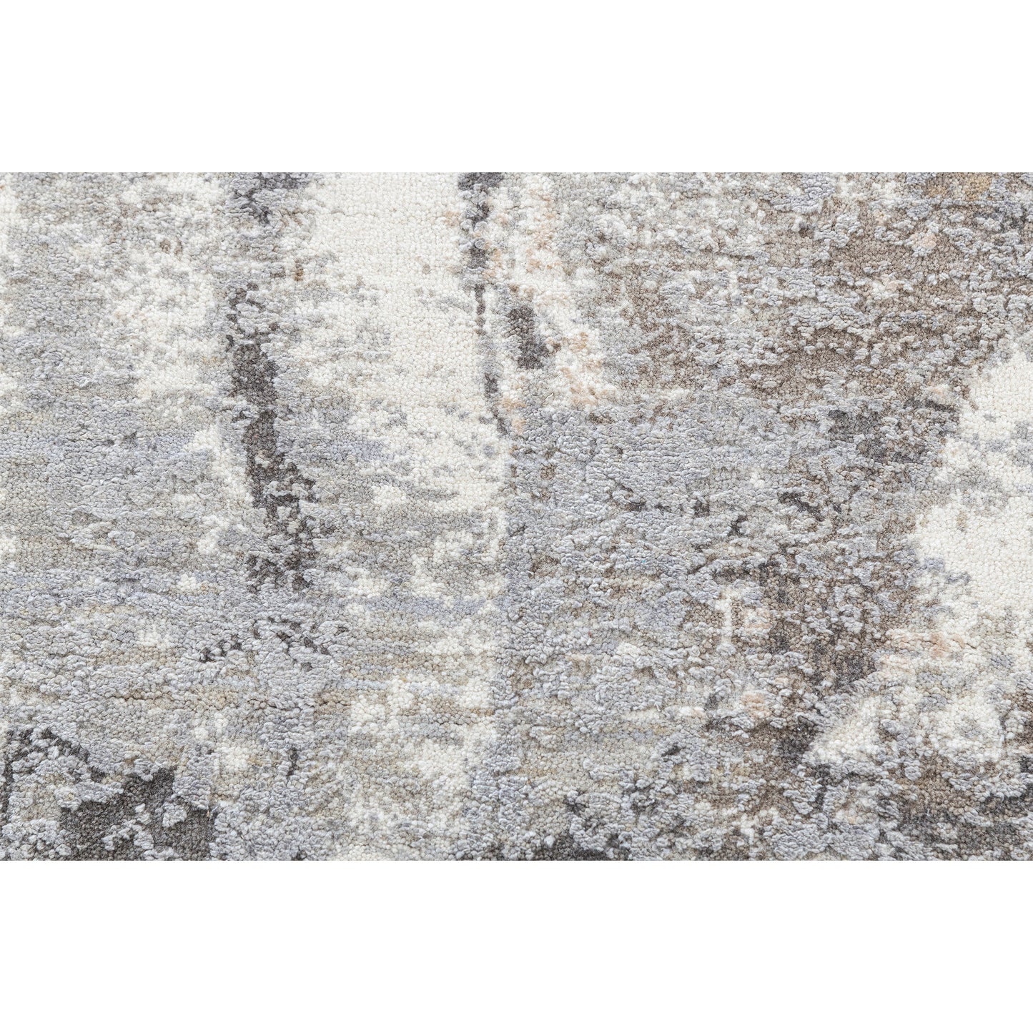 CANVAS ART W/ SILK J1053 BEIGE / GREY