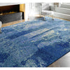 CANVAS ART W/ SILK J1053 BLUE / MULTI