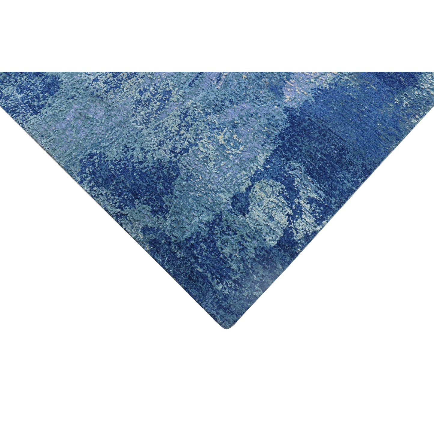 CANVAS ART W/ SILK J1053 BLUE / MULTI