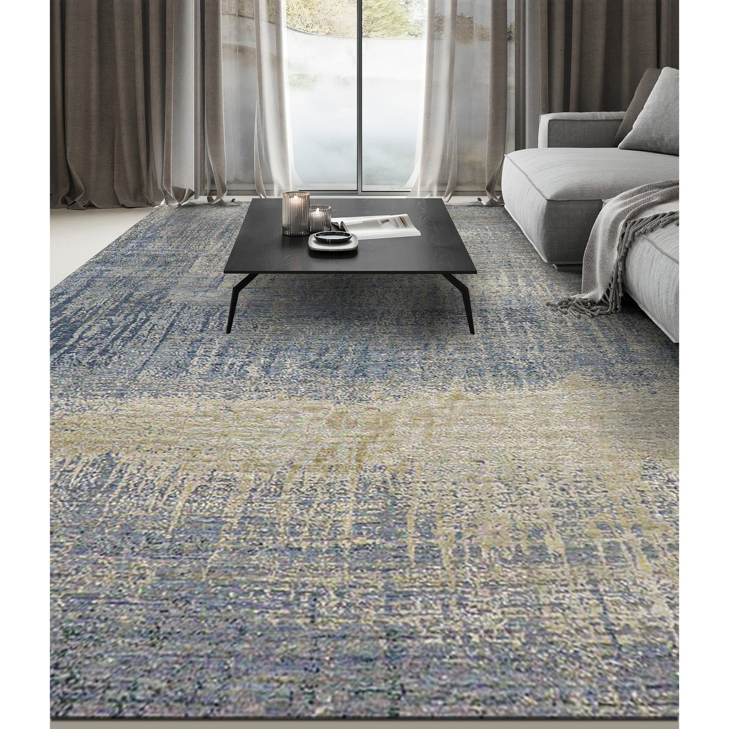 CANVAS ART W/ SILK J1054 MULTI / MULTI
