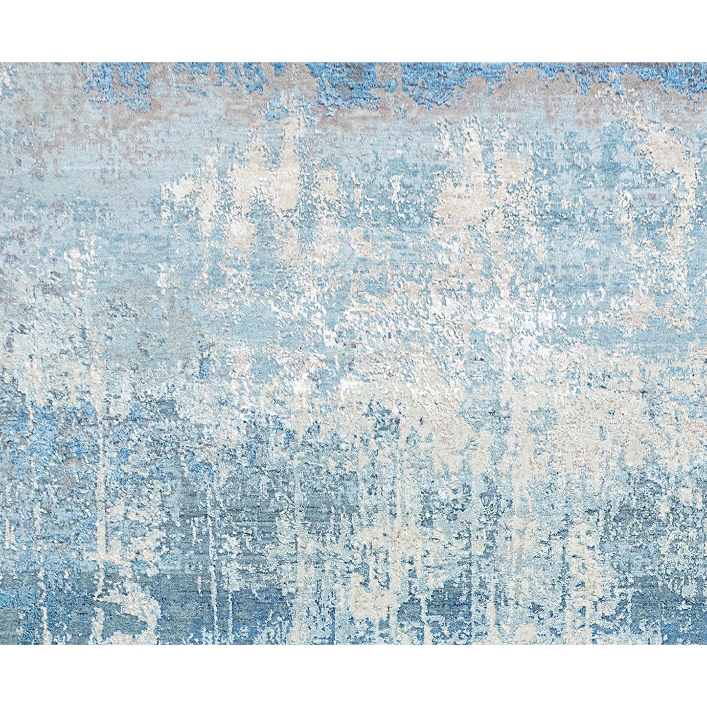 CANVAS ART W/ SILK J1055 BLUE / LIGHT BLUE