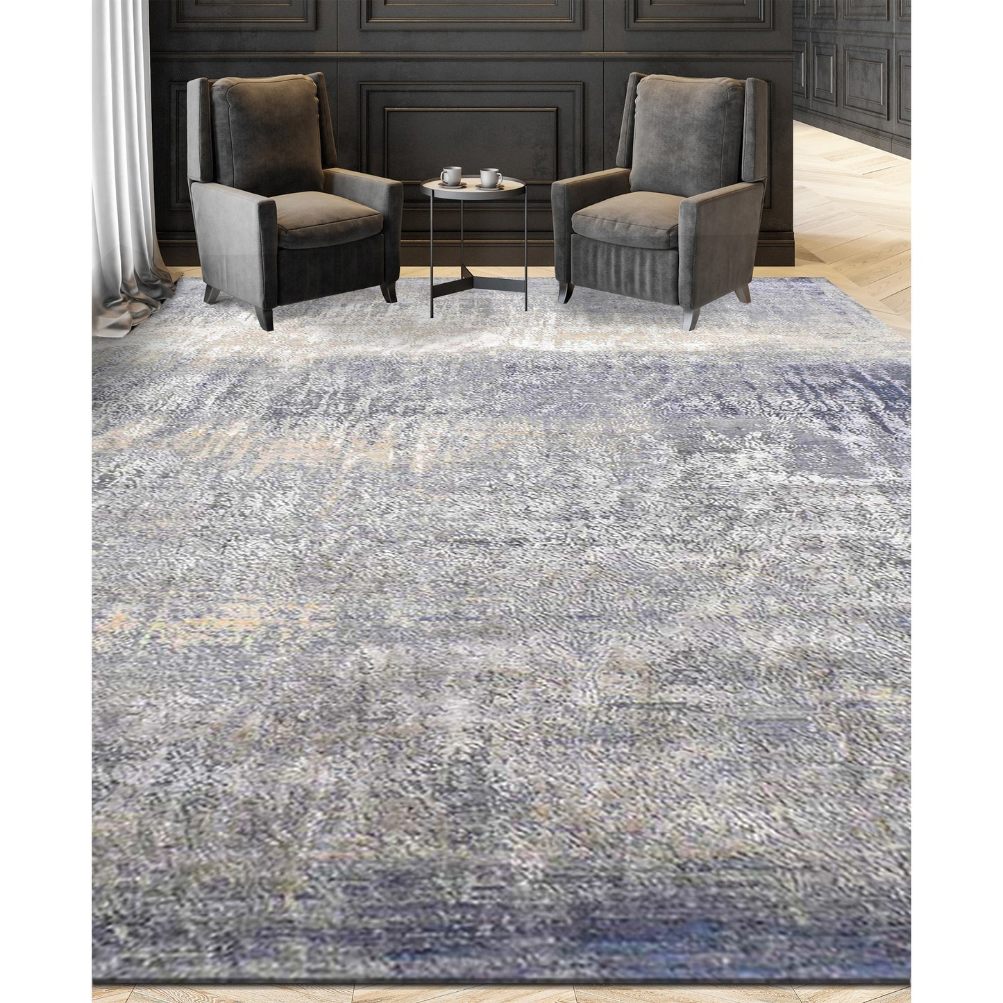 CANVAS ART W/ SILK J1055 MULTI / MULTI