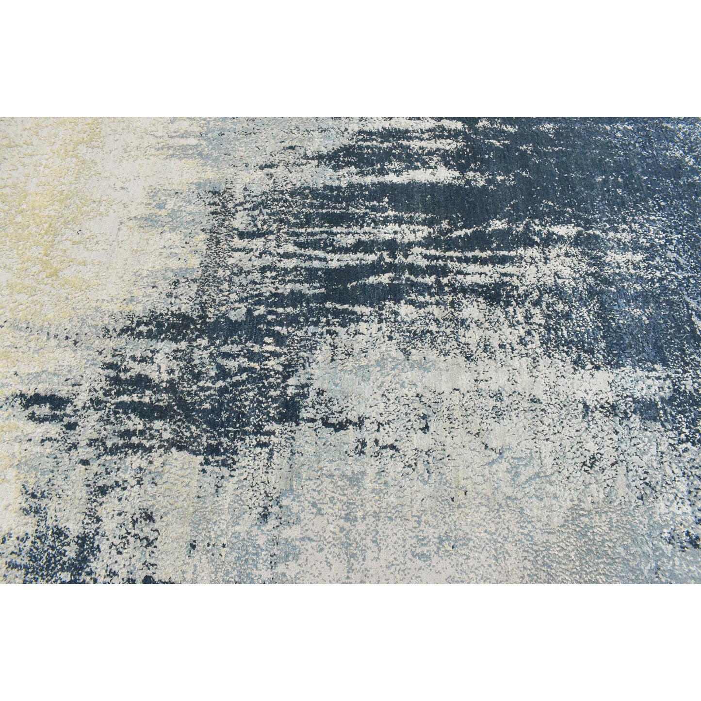 CANVAS ART W/ SILK J1056 DARK BLUE / MULTI