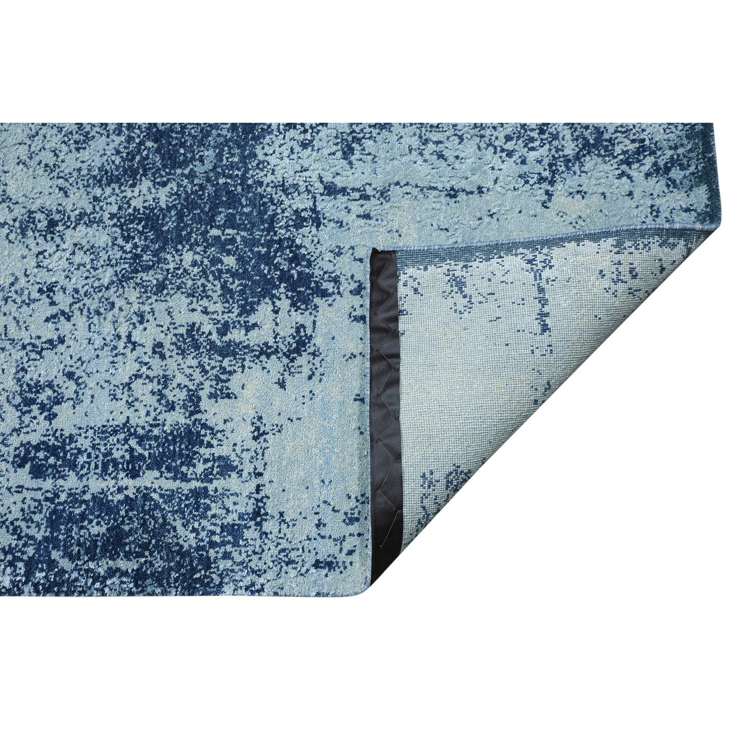 CANVAS ART W/ SILK J1056 BLUE / MULTI