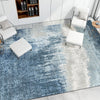 CANVAS ART W/ SILK J1056 SILVER / BLUE