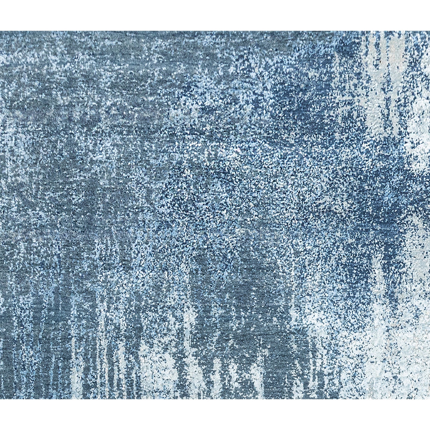 CANVAS ART W/ SILK J1056 SILVER / BLUE