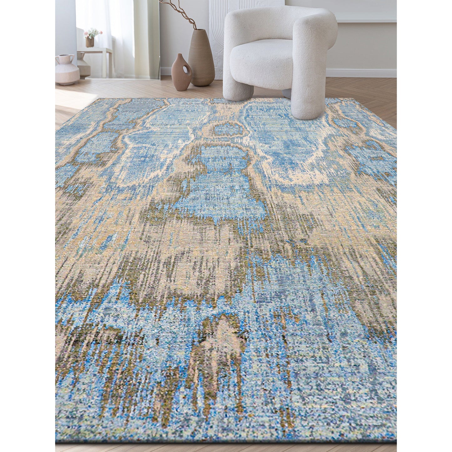 CANVAS ART W/ SILK J1057 MULTI / MULTI