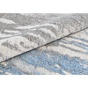 CANVAS ART W/ SILK J1058 SILVER / LIGHT BLUE