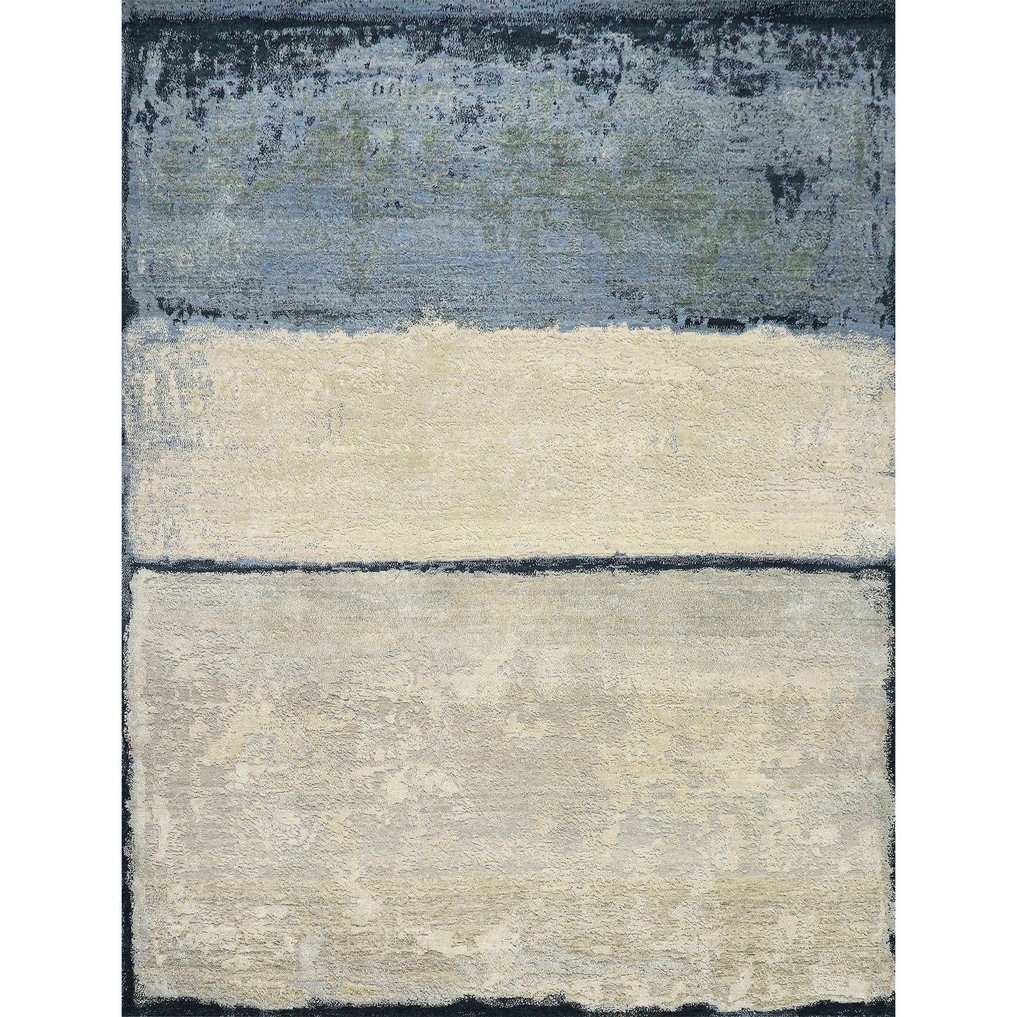 CANVAS ART W/ SILK J1060 BEIGE / GREY