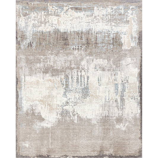 CANVAS ART W/ SILK J1061 BEIGE / IVORY