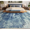 CANVAS ART W/ SILK J1062 IVORY / LIGHT BLUE