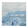 CANVAS ART W / SILK J1062 SILVER / LIGHT BLUE