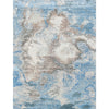 CANVAS ART W/ SILK J1063 BEIGE / BLUE