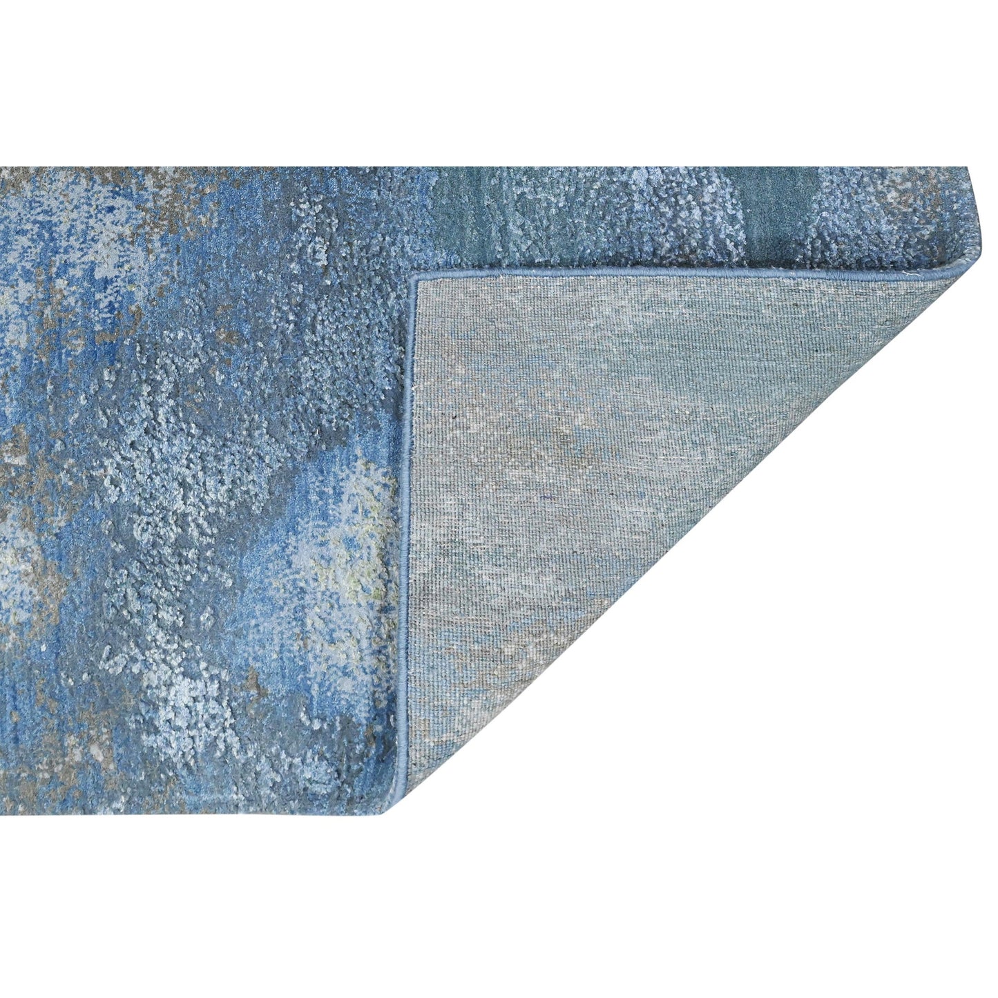 CANVAS ART W/ SILK J1063 BLUE / GREEN