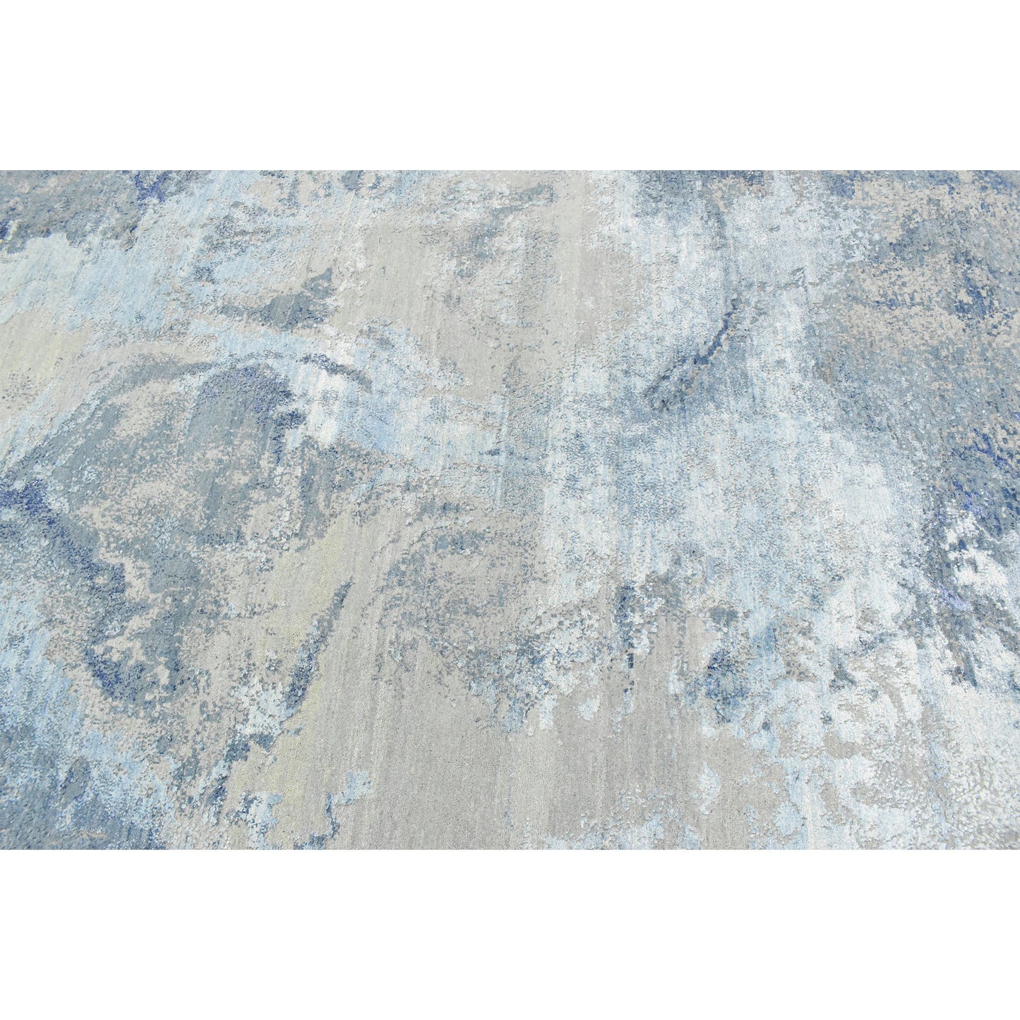 CANVAS ART W/ SILK J1063 BLUE / MULTI