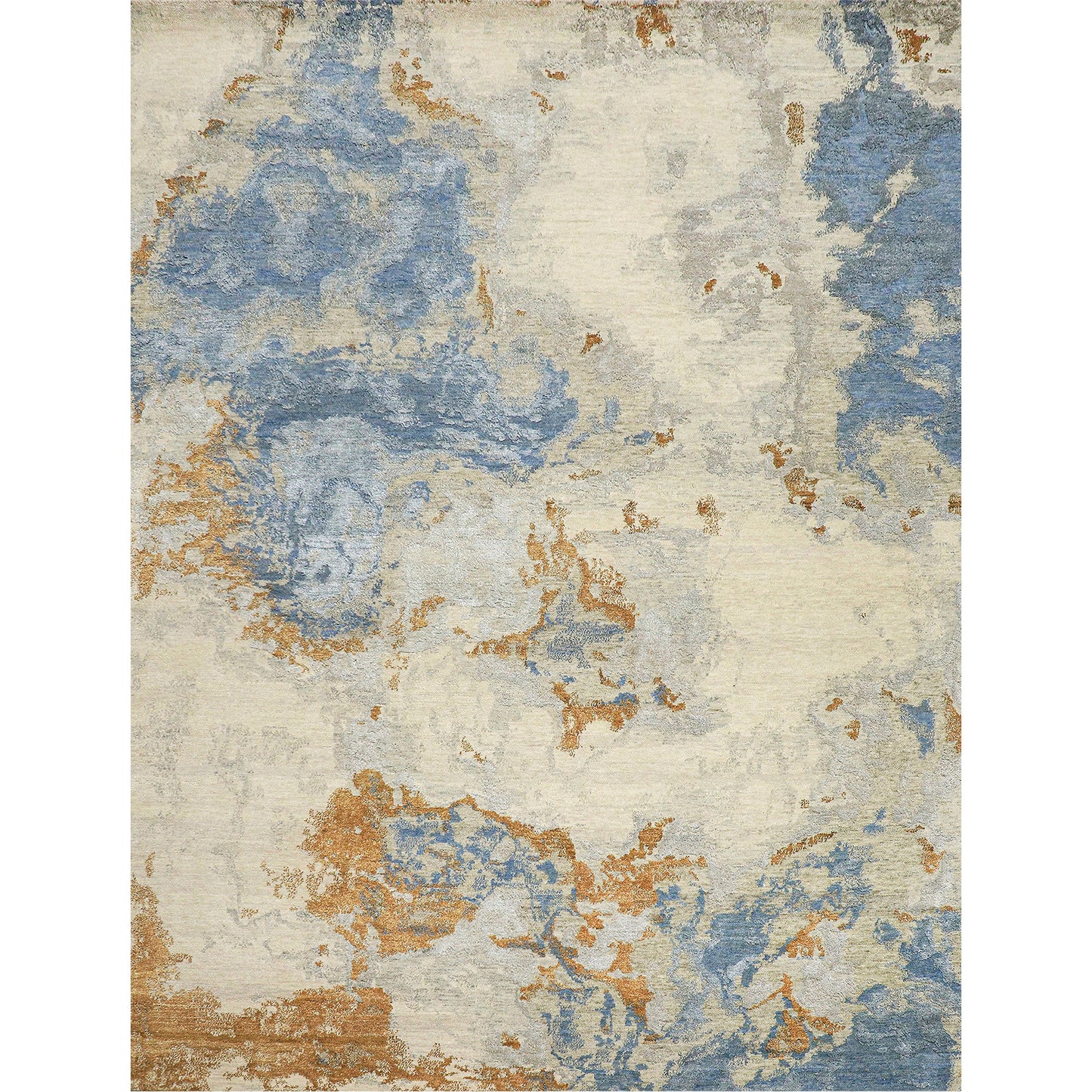 CANVAS ART W/ SILK J1064 BEIGE / CORAL