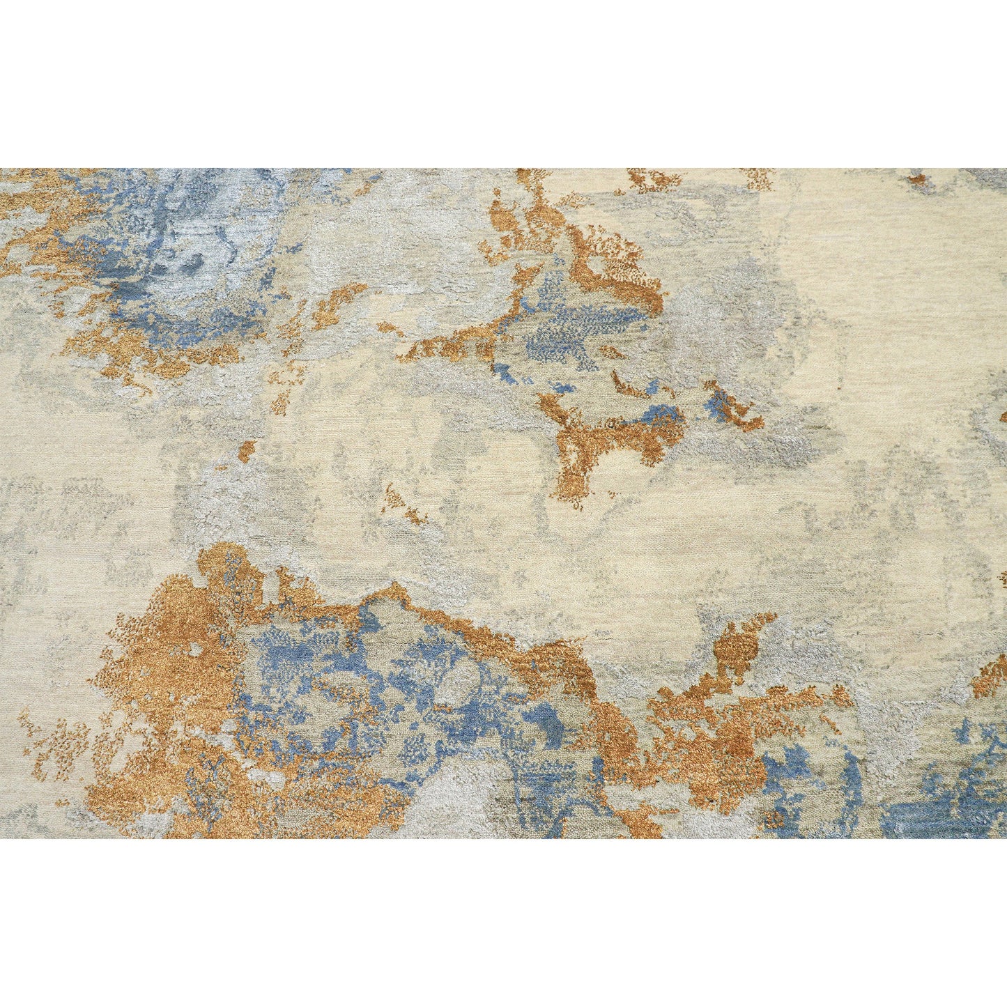 CANVAS ART W/ SILK J1064 BEIGE / CORAL