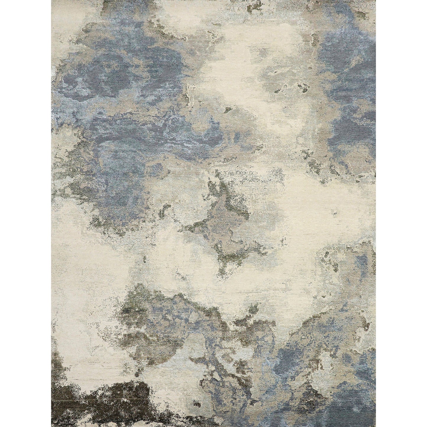 CANVAS ART W/ SILK J1064 BEIGE / GREY
