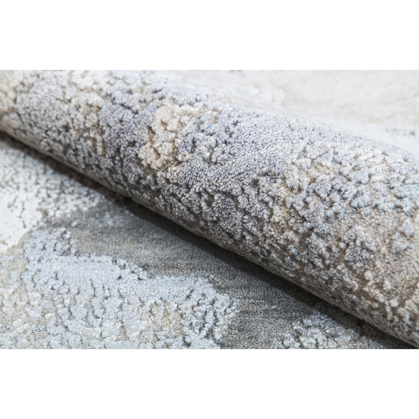 CANVAS ART W/ SILK J1064 BEIGE / SILVER