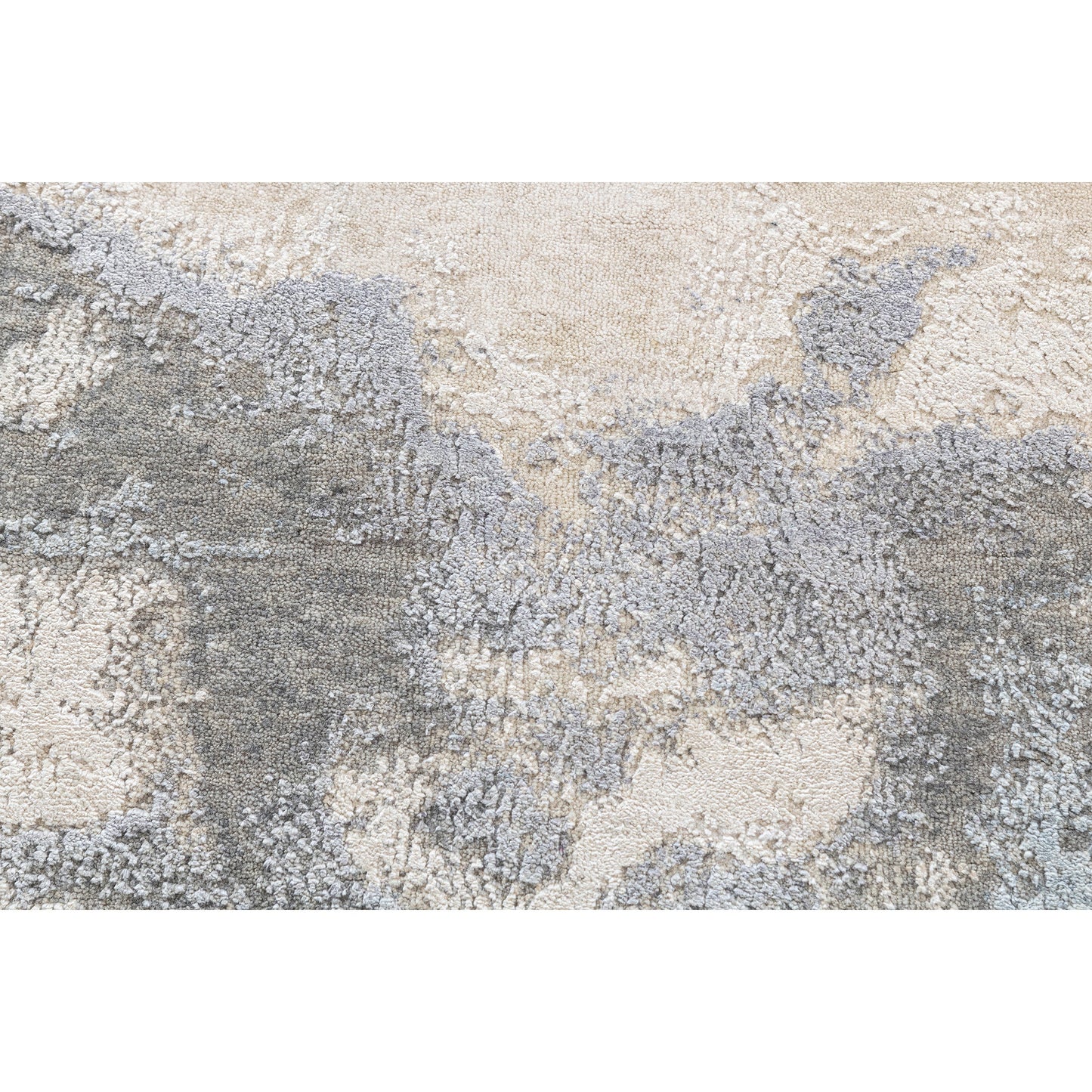 CANVAS ART W/ SILK J1064 BEIGE / SILVER