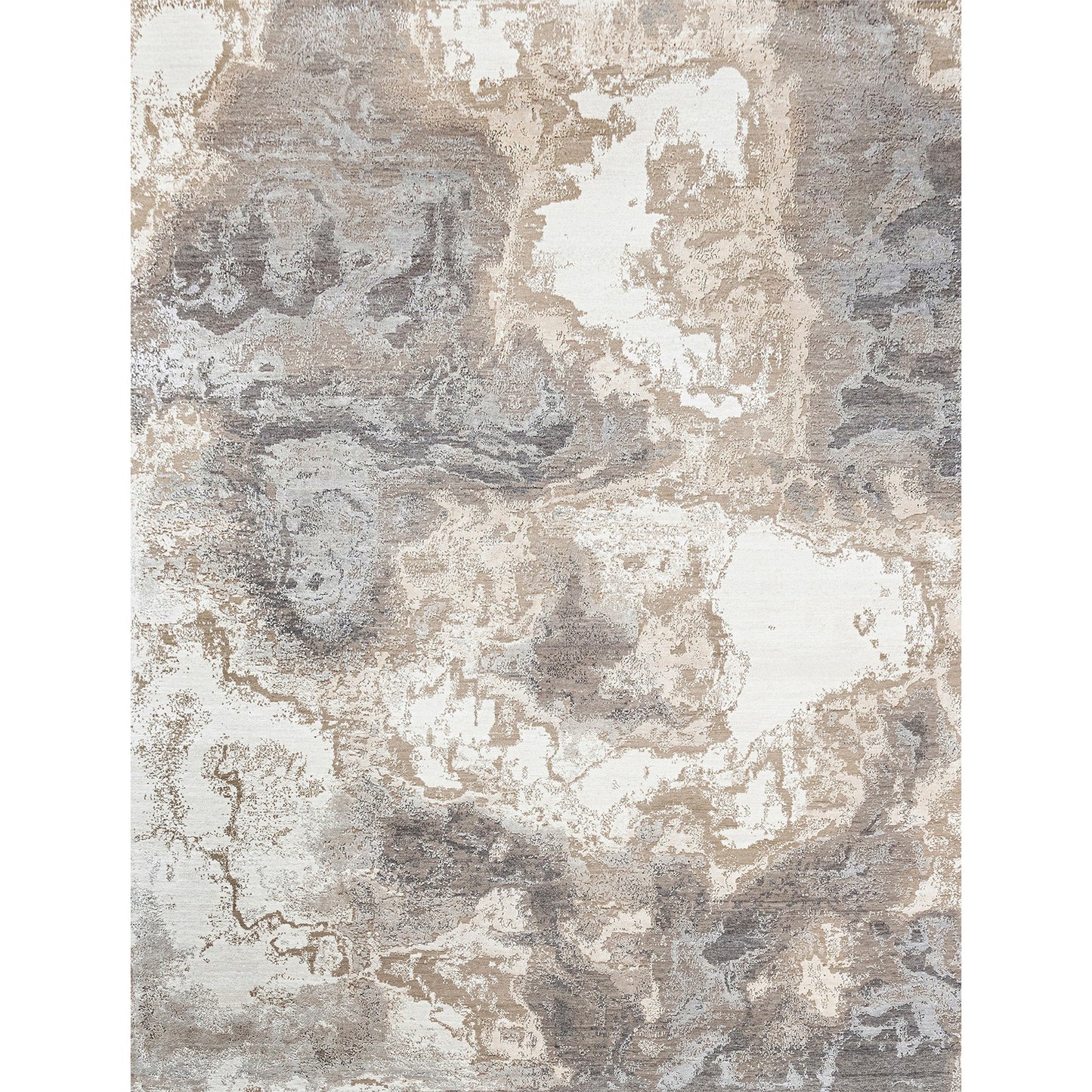 CANVAS ART W/ SILK J1064 IVORY / BEIGE