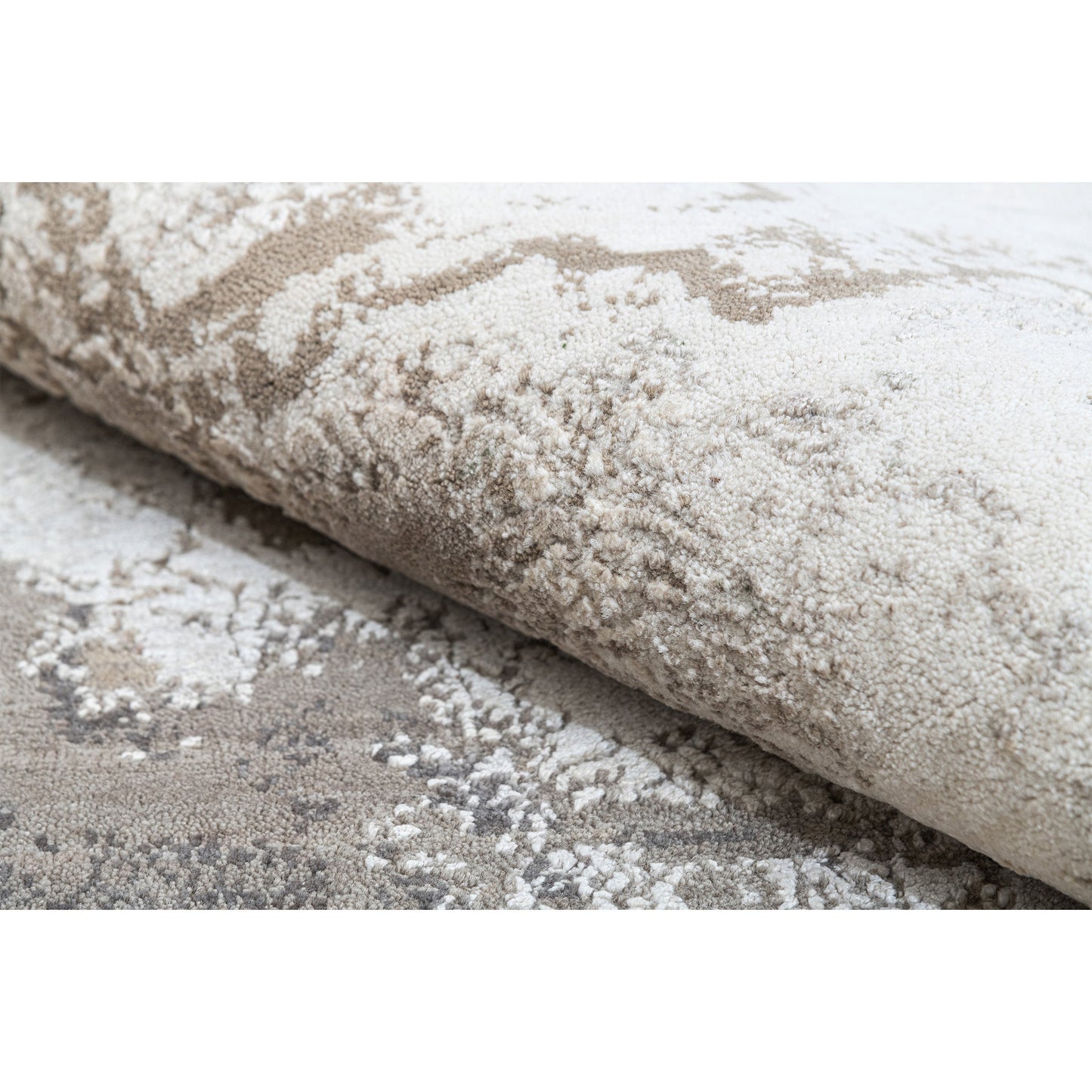 CANVAS ART W/ SILK J1064 IVORY / BEIGE