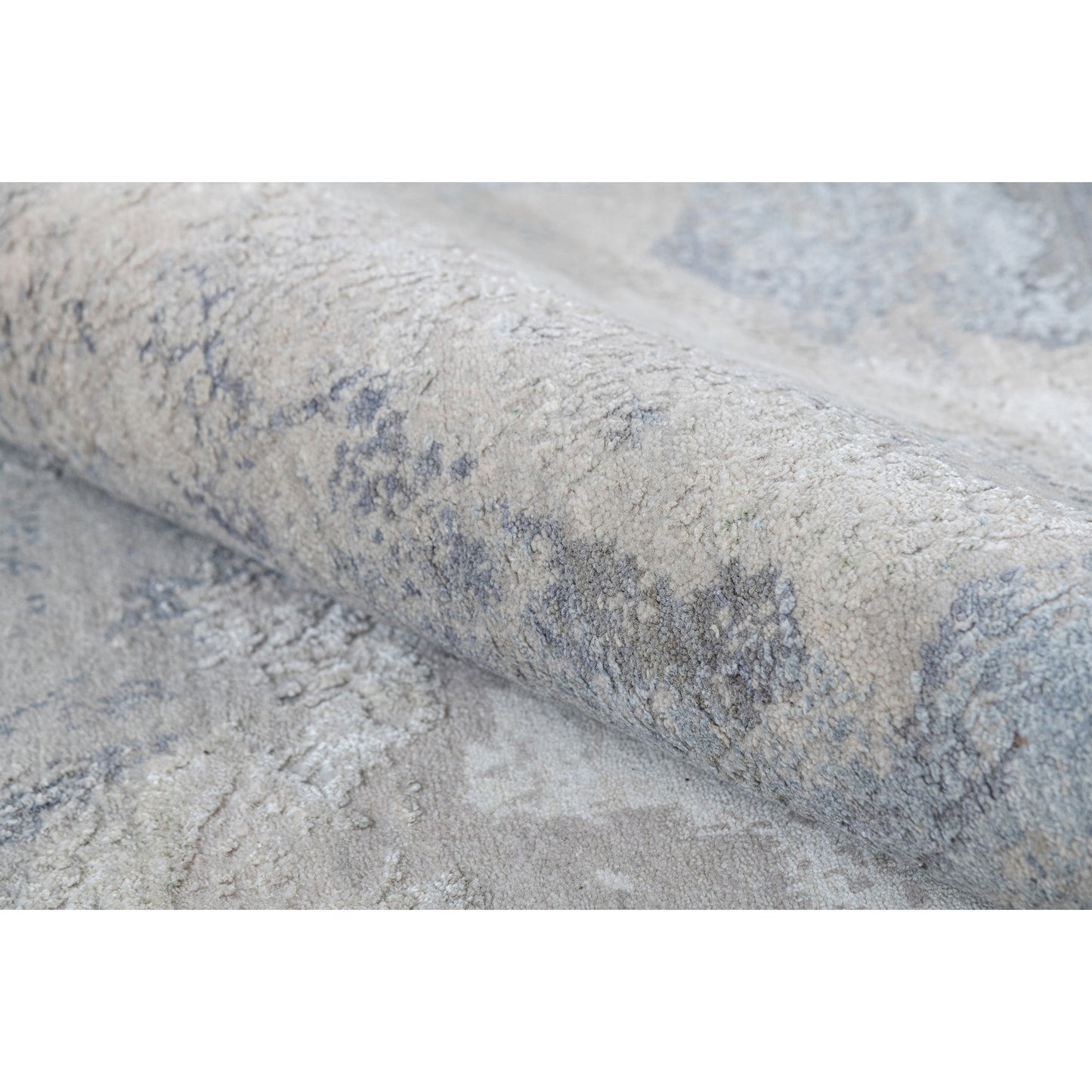 CANVAS ART W/ SILK J1064 IVORY / GREY