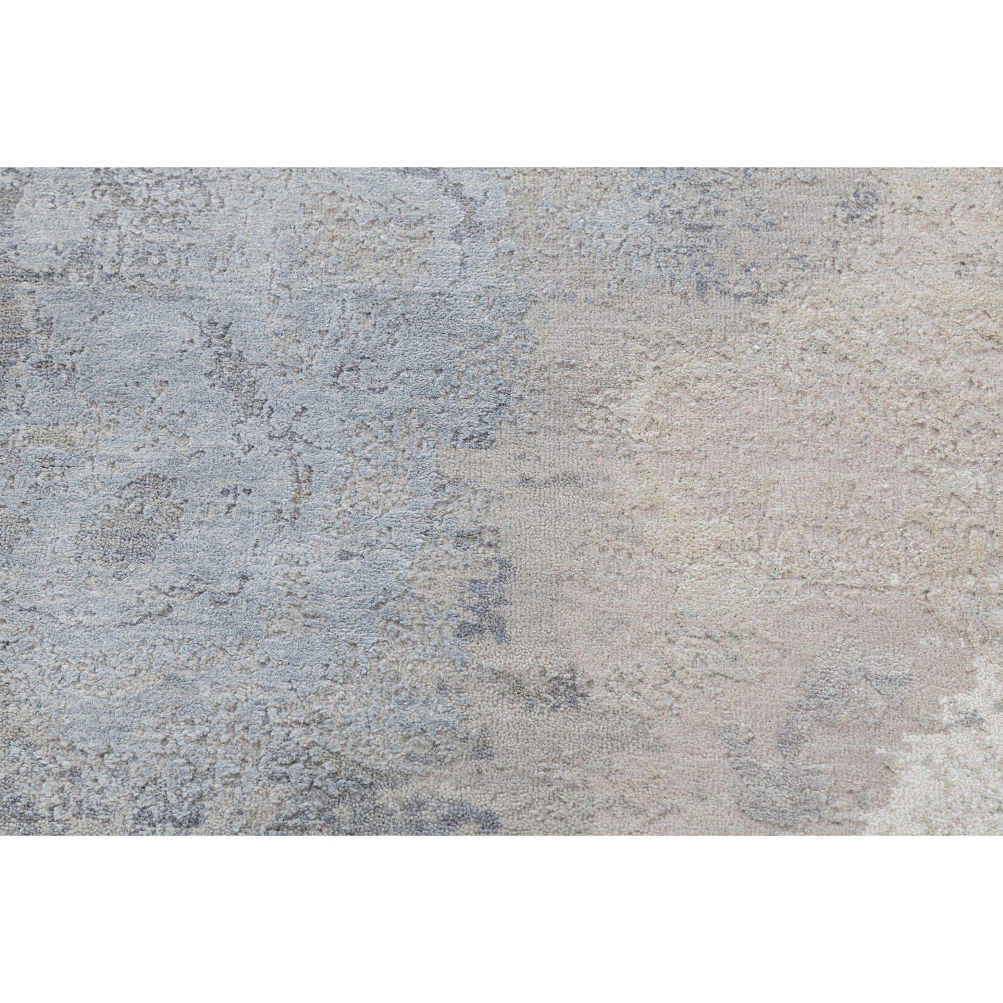 CANVAS ART W/ SILK J1064 IVORY / GREY