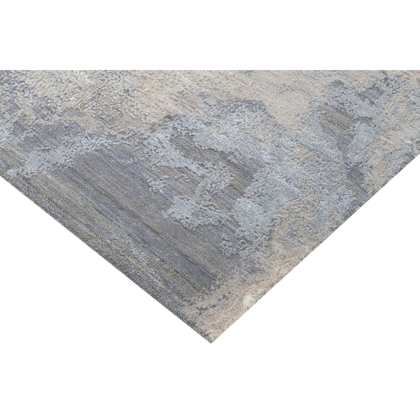 CANVAS ART W/ SILK J1064 IVORY / GREY