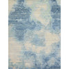 CANVAS ART W/ SILK J1064 IVORY / LIGHT BLUE