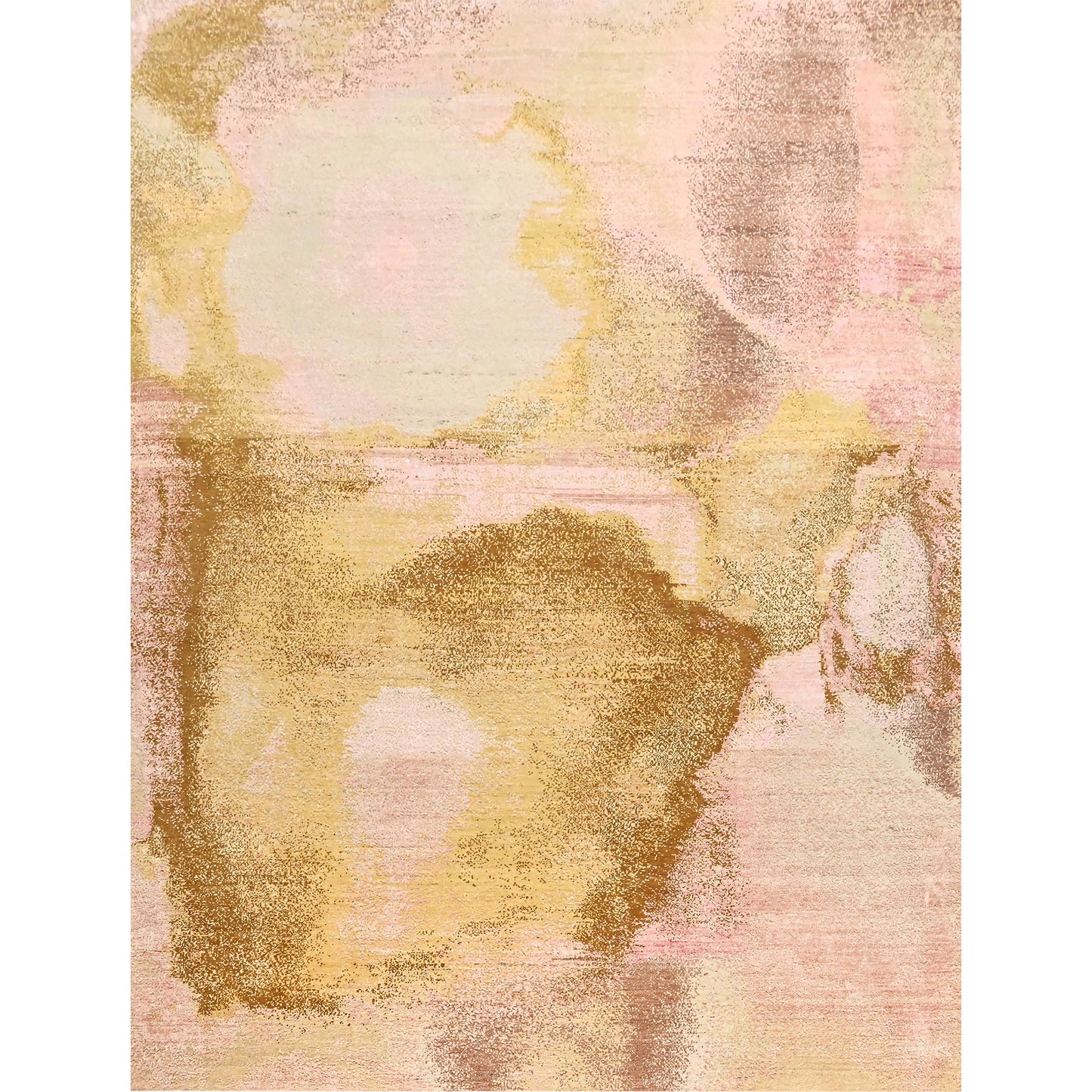 CANVAS ART W/ SILK J1066 PINK / GOLD