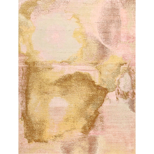 CANVAS ART W/ SILK J1066 PINK / GOLD