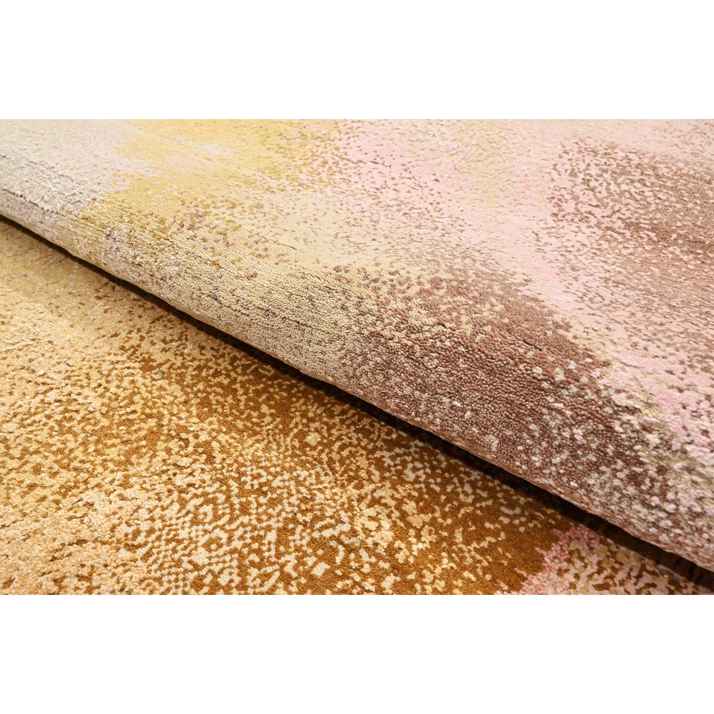 CANVAS ART W/ SILK J1066 PINK / GOLD