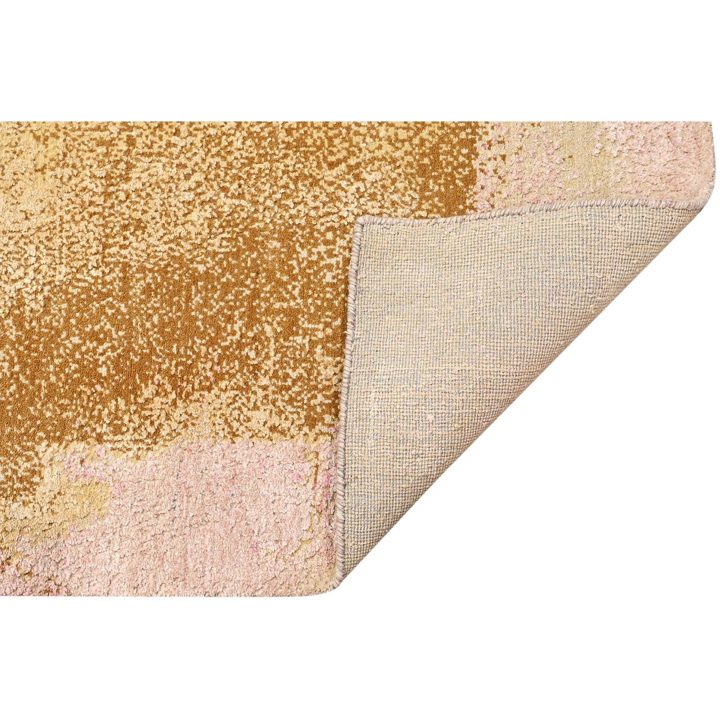 CANVAS ART W/ SILK J1066 PINK / GOLD