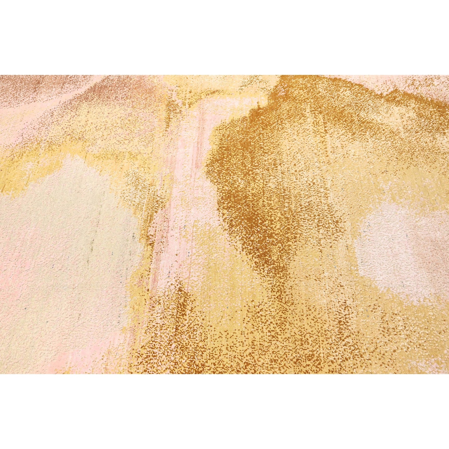 CANVAS ART W/ SILK J1066 PINK / GOLD