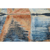 CANVAS ART W/ SILK J1070 LIGHT BLUE / RUST