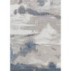CANVAS ART W / SILK J1071 BEIGE / BLUE