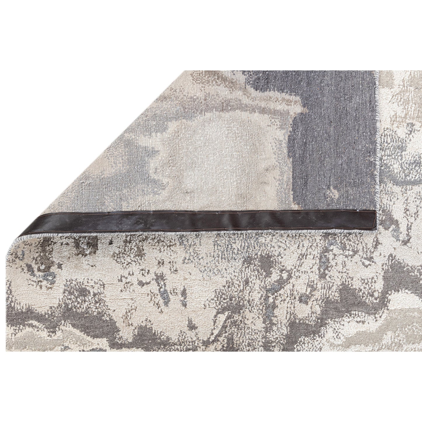 CANVAS ART W/ SILK J1071 BEIGE / DARK GREY