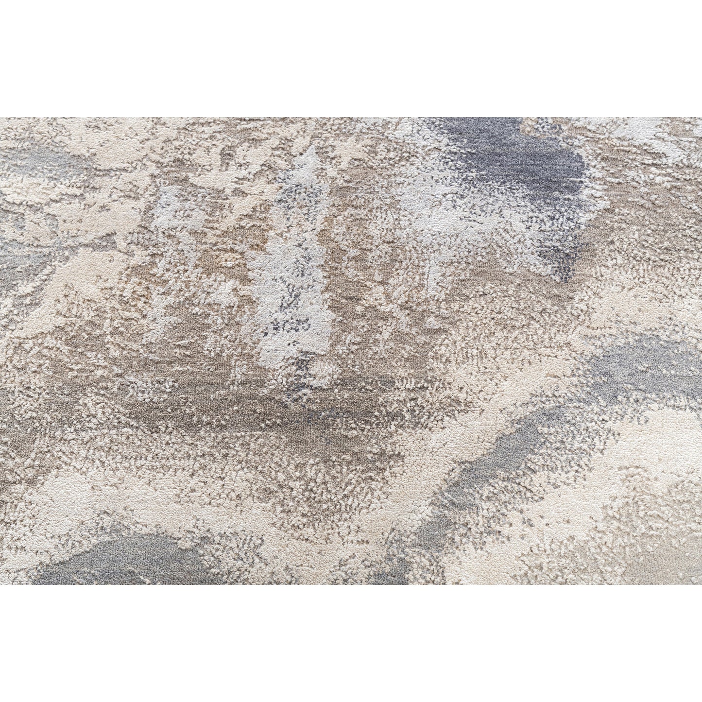 CANVAS ART W/ SILK J1071 BEIGE / DARK GREY