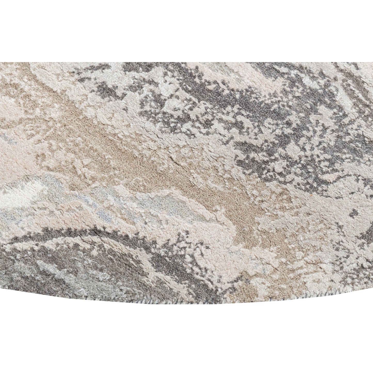 CANVAS ART W / SILK J1071 BEIGE / GREY