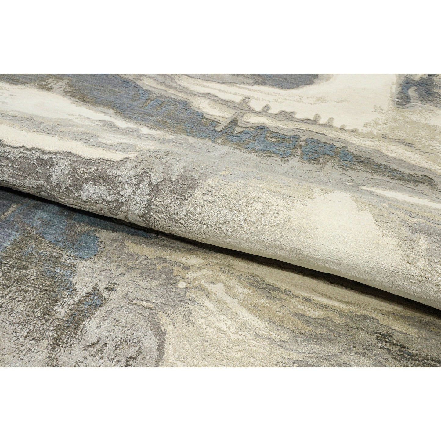 CANVAS ART W/ SILK J1071 BEIGE / GREY